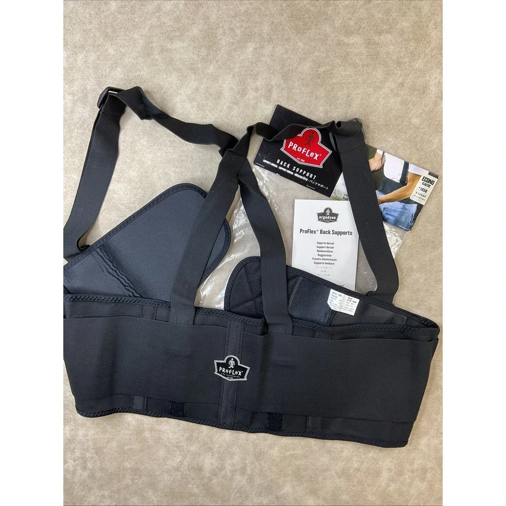 Back Support Belt Sz XL ProFlex Ergodyne Elastic Adjustable Removable Straps